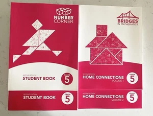 Complete Set Fifth Grade Bridges Math Workbooks Homeschool Summer - Picture 1 of 2