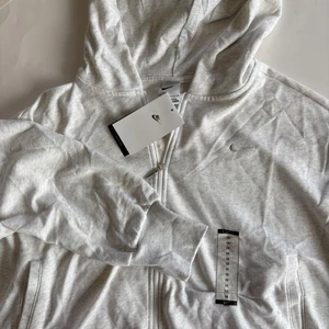 Nike Women's 1X Sportswear Chill French Terry Full Zip Hoodie Loose Fit Cropped - Picture 1 of 8