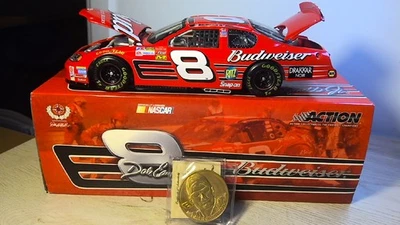 Moneda de NASCAR Y VICTORIA RARA 1:24 Dale Earnhardt Jr #8 Budweiser 2003 DieCast Foto 1 de 4