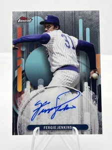2024 Fergie Jenkins Topps Finest On Card Auto #FA-FI Chicago Cubs - Picture 1 of 2