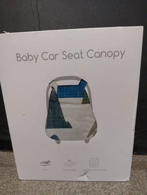 Toldo de asiento de coche para bebé - color azul, verde, gris Foto 1 de 3