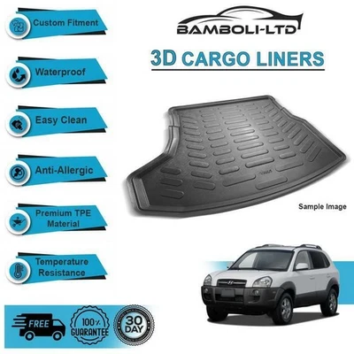 Apto para HYUNDAI TUCSON SUV 2005-2011, revestimiento trasero goma 3D maletero de carga alfombrilla Foto 1 de 4