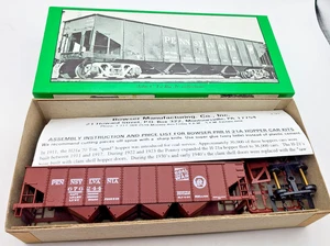 Bowser 54061 HO H21a 4-Bay Hopper PRR Circle Keystone Coal Goes To War Rd#676244 - Picture 1 of 2