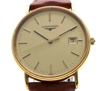 [Near MINT] Longines L4.636.2 Gold Grand Classic Date Quartz Men's Watch From JP - Image 1 of 4