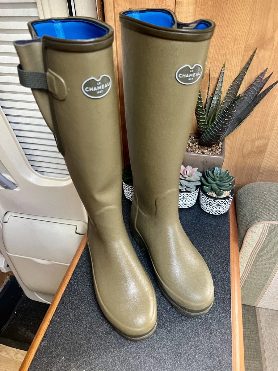 【294】レディース　レイン　ラバーブーツLE CHAMEAU ４０ 294】レディース レイン ラバーブーツLE CHAMEAU 40 294】レディース