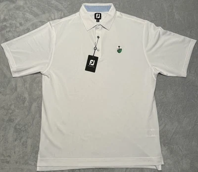 New FootJoy Polo Golf Shirt Men’s XL White Clay Creek Country Club Embroidered - Image 1 of 4