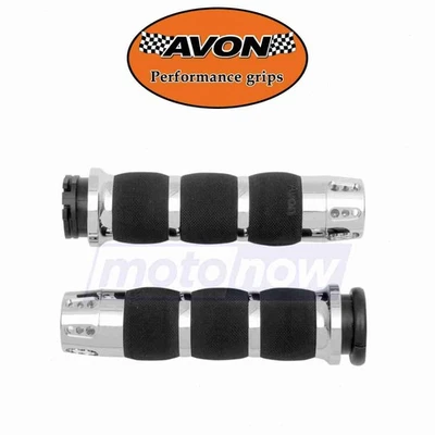 Avon Grips Gatlin Air Cushioned Grips for 2001-2006 Harley Davidson FLSTFI qr Foto 1 de 4
