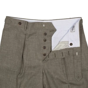 Rota "Westside" side-tab pleated high-rise wide trousers in Loro Piana NWT - Picture 1 of 3