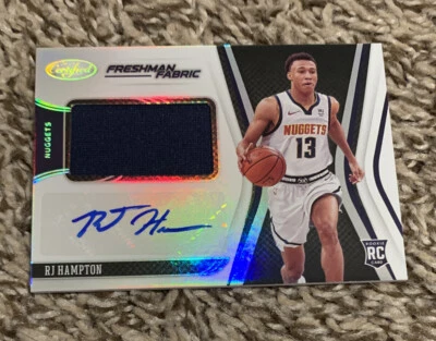 2020-21 PANINI CERTIFIED RJ HAMPTON FRESHMAN FABRIC ROOKIE PATCH AUTO RPA MAGIC - Image 1 of 2