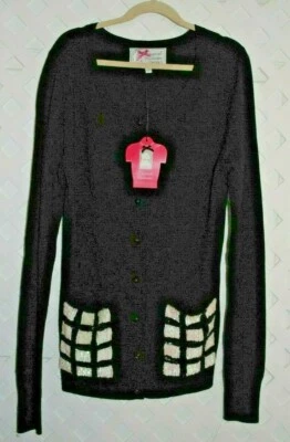 Suéter Cárdigan Original de Yoana Baraschi con Bolsillos de Lentejuelas XS NUEVO Foto 1 de 4