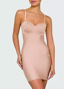 Nancy Ganz 275656 Women's Body Architect Slip Dress Warm Taupe, 16C - Picture 1 of 2