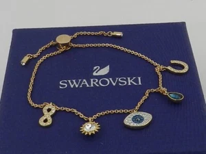 Swarovski Symbolic bracelet Infinity, evil eye & horseshoe, Rose gold-tone Plate - Picture 1 of 5