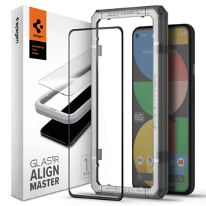Protection d'écran Pixel 5a 5G | Spigen [Glas.tR Alignmaster FC] verre trempé - Photo 1 sur 12