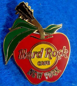 NEW YORK CITY *THE BIG APPLE* CITY LOGO GITARRENHALS STIEL NYC Rock Cafe PIN - Bild 1 von 1