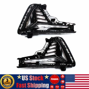 For Hyundai Sonata 2018-2019 Fog Light Left+Right LED DRL Daytime Running Light - Picture 1 of 13