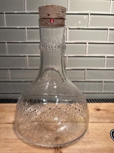 Vintage Iittala Finland Glass NIVA 8.5" Carafe Decanter Art Glass Home Decor MCM - Picture 1 of 6