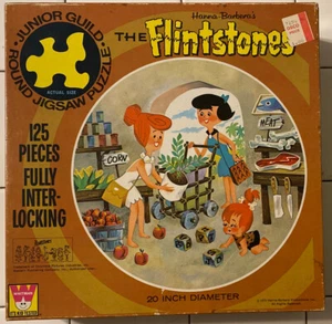 VINTAGE 1971 WHITMAN HANNA BARBERA “FLINTSTONES" PUZZLE WILMA BETTY PEBBLES - Picture 1 of 13