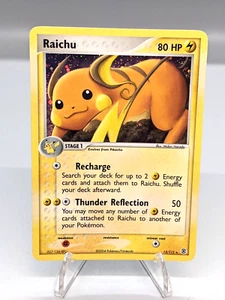 Raichu Holo 2004 rara EX cotta e verde foglia 12/112 vintage quasi nuova - Foto 1 di 10