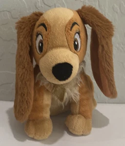 Disney Just Play Lady and the Vagabond 6" Peluche Lady Cane Peluche Morbido - Foto 1 di 9