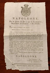 C1243-PERIODO NAPOLEONICO, DECRETO: DIRITTI DEMANIALI - POSTEGGI DI SCARICATURA - Picture 1 of 1