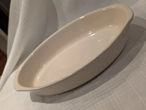 LE POTIER CREME Au gratin Baker EMILE HENRY (Ivoire) Ribbed DISCONTINUED  - Picture 1 of 7