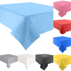 Time to Sparkle 2-24 PCS 54 x108 inch Plastic Table Cloth Colourful Table Cover - Picture 1 of 26