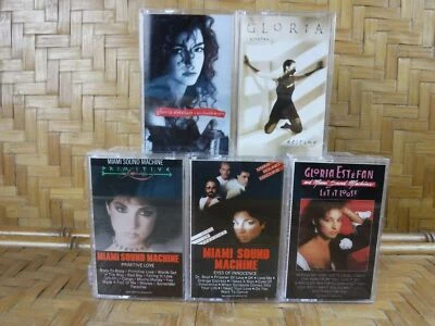GLORIA ESTEFAN MIAMI SOUND MACHINE Cassette Tape Lot x 5 Latin Let It Loose - Image 1 of 4