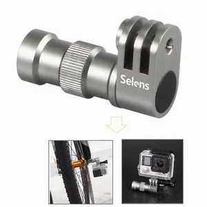 Buje de rueda de bicicleta Selens montaje de tres clavijas para cámara de acción GoPro SJCAM - Imagen 1 de 11