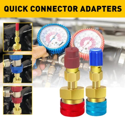 R1234yf to R134a Coupler Quick Fits Car A/C High Side Low Adapter Conversion Kit - Image 1 of 4