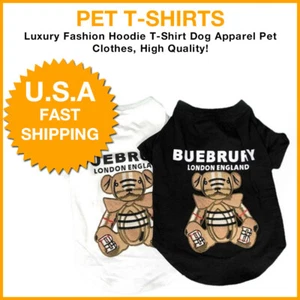 Luxury Designer Fashion Hoodie T-Shirt Tee Dog Apparel Pet Clothes, High Quality - Picture 1 of 15