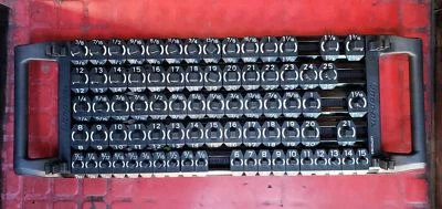 SNAP ON 1/4,3/8,1/2 SAE & METRIC Socket Organizer Holder Tray 76 POSTS TWIST LOC - Image 1 of 4
