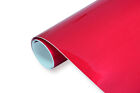 Folia samochodowa 3D wysoki połysk metaliczny czerwony 30 x152 cm połysk metaliczny bez pęcherzyków