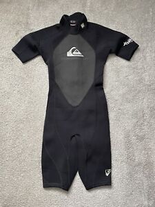 Quiksilver Syncro shortie wetsuit XS Extra Small Black