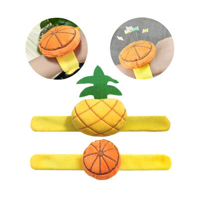 1Pc Pineapple/Lemon Pin Cushion Wrist Needle Pincushions For Needlework Holders • 4.47€