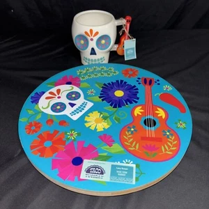 Taco Tuesday Set-Bamboo Rotating Serving Tray W/Matching Mug-Boston Warehouse - Picture 1 of 24