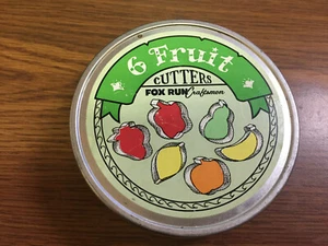 6 cortadores de galletas de frutas Fox Run Craftsmen de colección - Imagen 1 de 5
