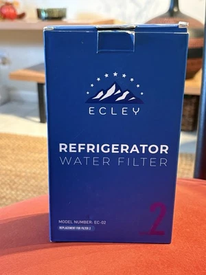 Clearance 2 Sealed Pack ECLEY Refrigerator Water Filter EC-02 Replacement. - Image 1 of 4