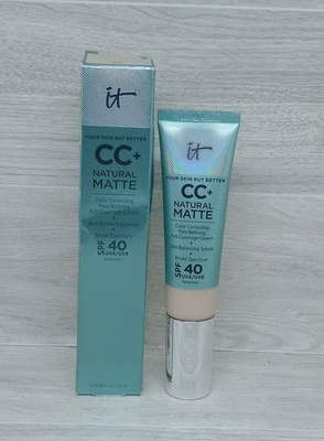 IT Cosmetics CC+ Natural Matte Full Coverage Cream | SPF 40 | FAIR | Exp 10/25 - Image 1 of 4