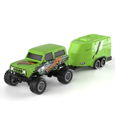 1:64 Scale Mini Alloy Truck RC Car with LED Lights, 2.4Ghz RemoteaT - Image 1 of 4