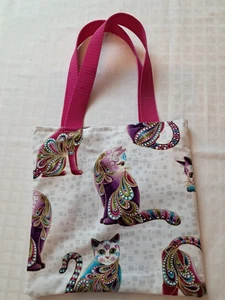 Geschenktasche Stoff, 22 x 22 cm, für kleine Geschenke, Handarbeit, eigene Herst - Bild 1 von 4