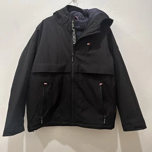 Tommy Hilfiger Jacket Hooded Water Resistant & Wind Resistant Mens Size L - Picture 1 of 9