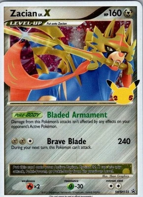 Pokémon Card Zacian LV.X SWSH135 Black Star Promo - Near Mint - Image 1 of 2