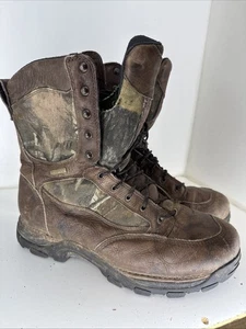 Danner Pronghorn 8" 400g Gore-Tex Brown Leather Camo Hunting Boots Men's Size 13 - Picture 1 of 8