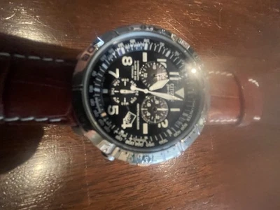 Reloj Hombre Citizen Eco-Drive Calendario Perpetuo Cronógrafo E820-S068941 Cuero Foto 1 de 4