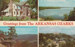 Arkansas Ozarks, Elkhorn Tavern, Highway 7 Arcon Arkansas Parkway,postcard 1960 - Picture 1 of 2