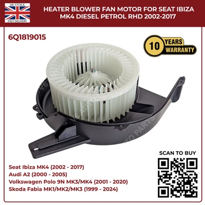 Ventilador calentador motor Seat Ibiza MKIII MK3 2002-2009 diésel y gasolina LHD Foto 1 de 4