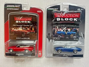 Greenlight 1969 Chevelle Auktionsblock, 2 Stück, (1) rot & (1) blau Cabrio - Bild 1 von 7