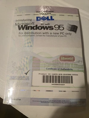 Microsoft Windows 95 CD Floppy Manual New Sealed Windows 95 - Image 1 of 2