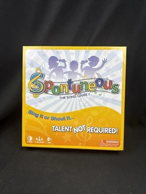Jogo de tabuleiro Spontuneous The Party Song jogo de canto 4-10 jogadores, idades 8+, novo na caixa! - Imagem 1 de 4