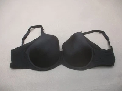 Sujetador Demi ajustable 38DDD Wacoal para mujer forrado negro con aros cierre trasero 9A Foto 1 de 4